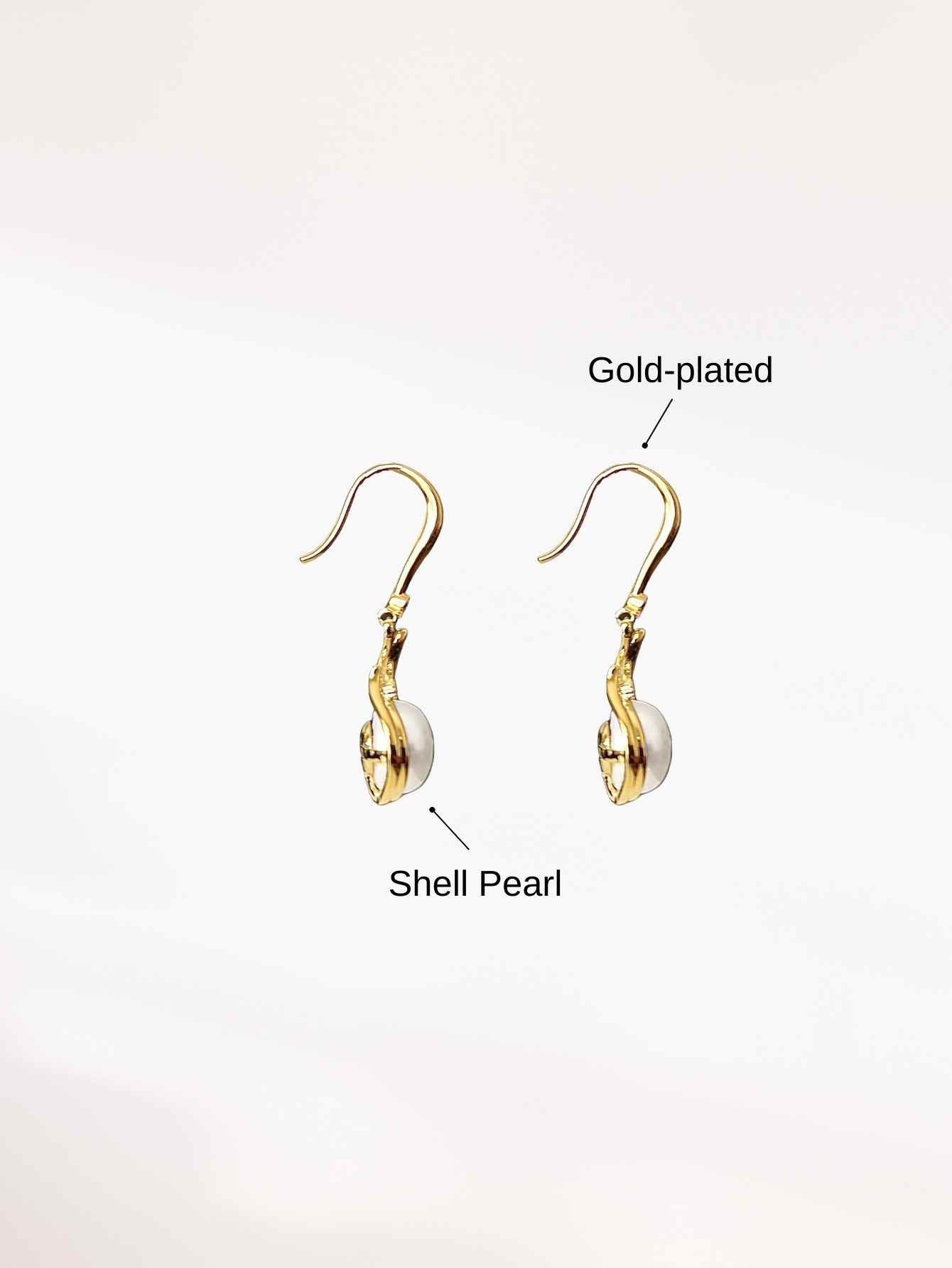 Shell Pearl Earrings