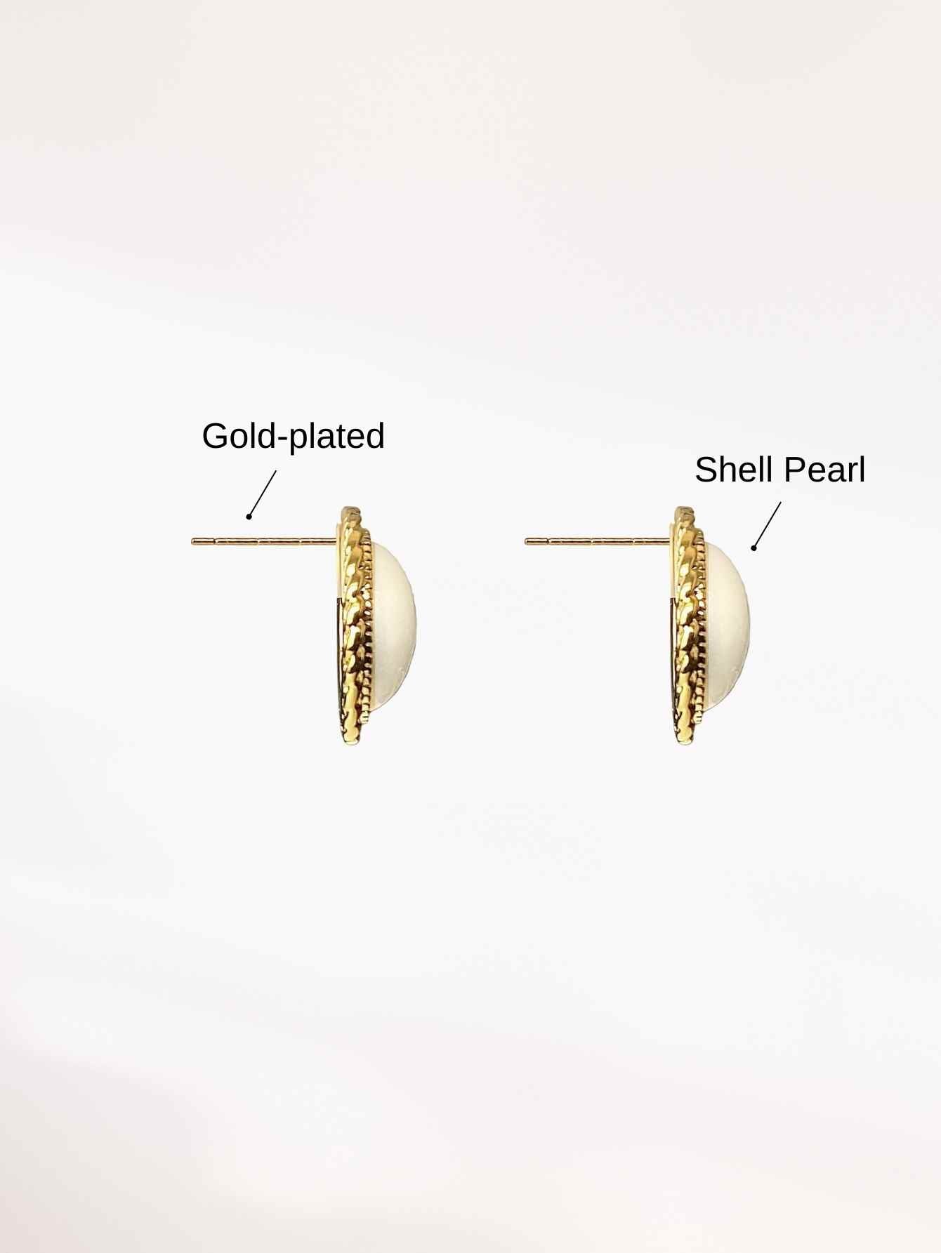 Shell Pearl Earrings