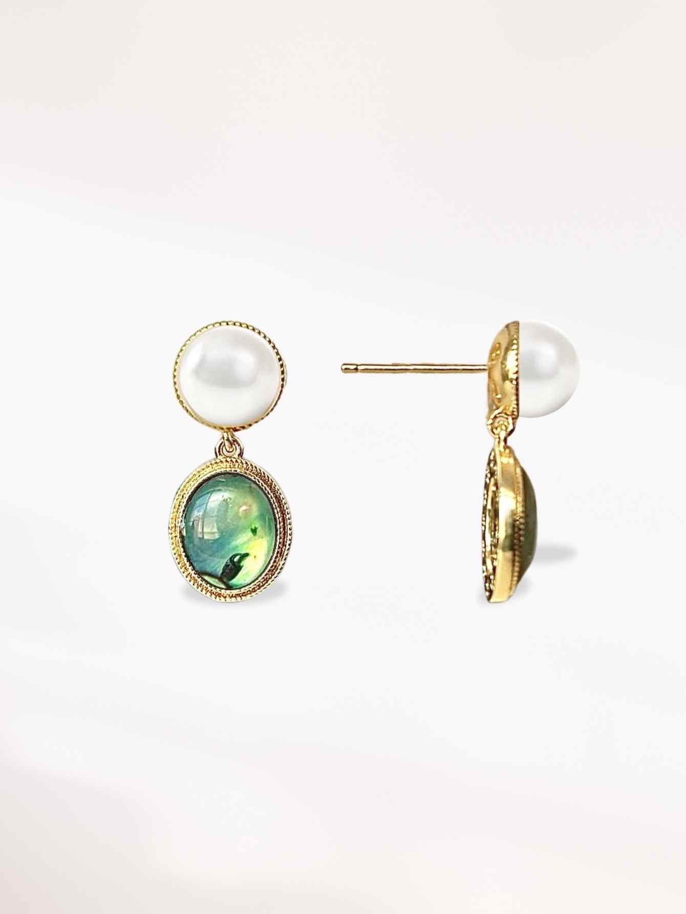 Shell Pearl Earrings