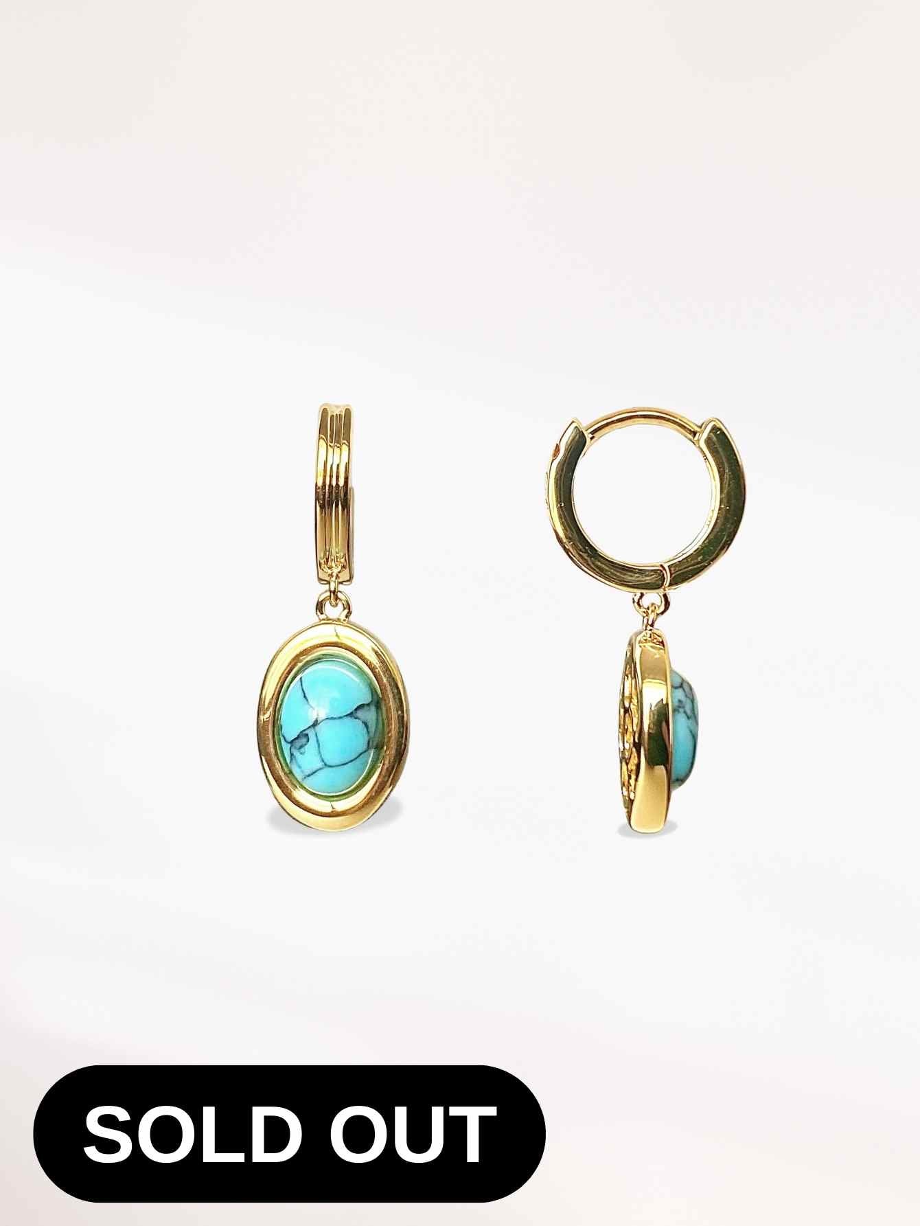 Turquoise Hoop Earrings