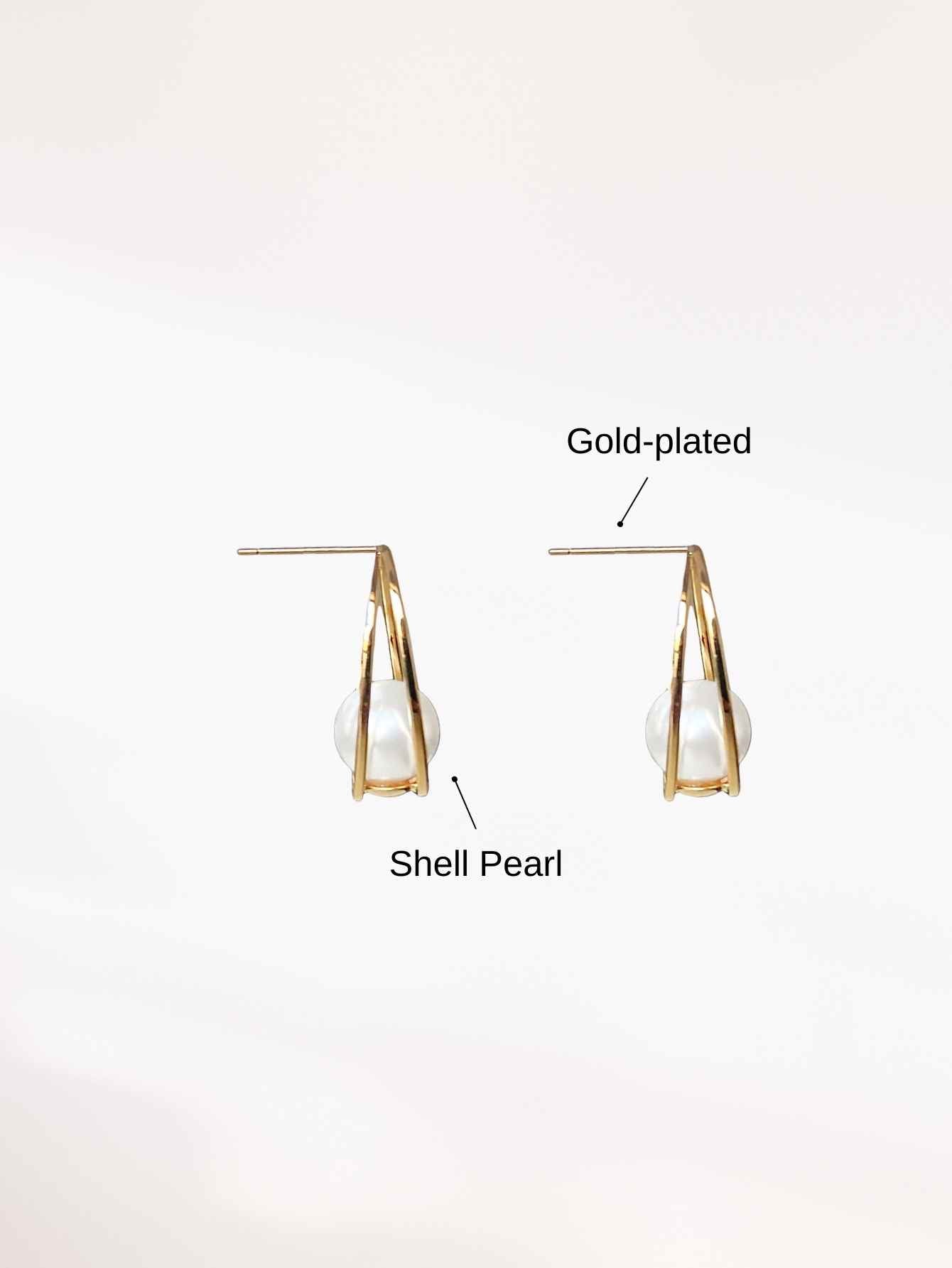 Shell Pearl Earrings