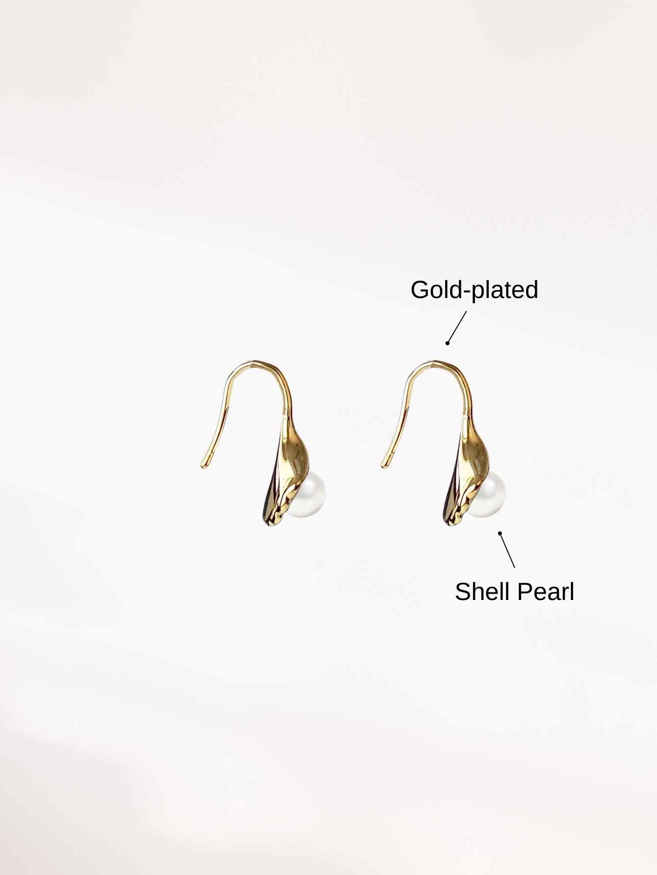 Shell Pearl Earrings