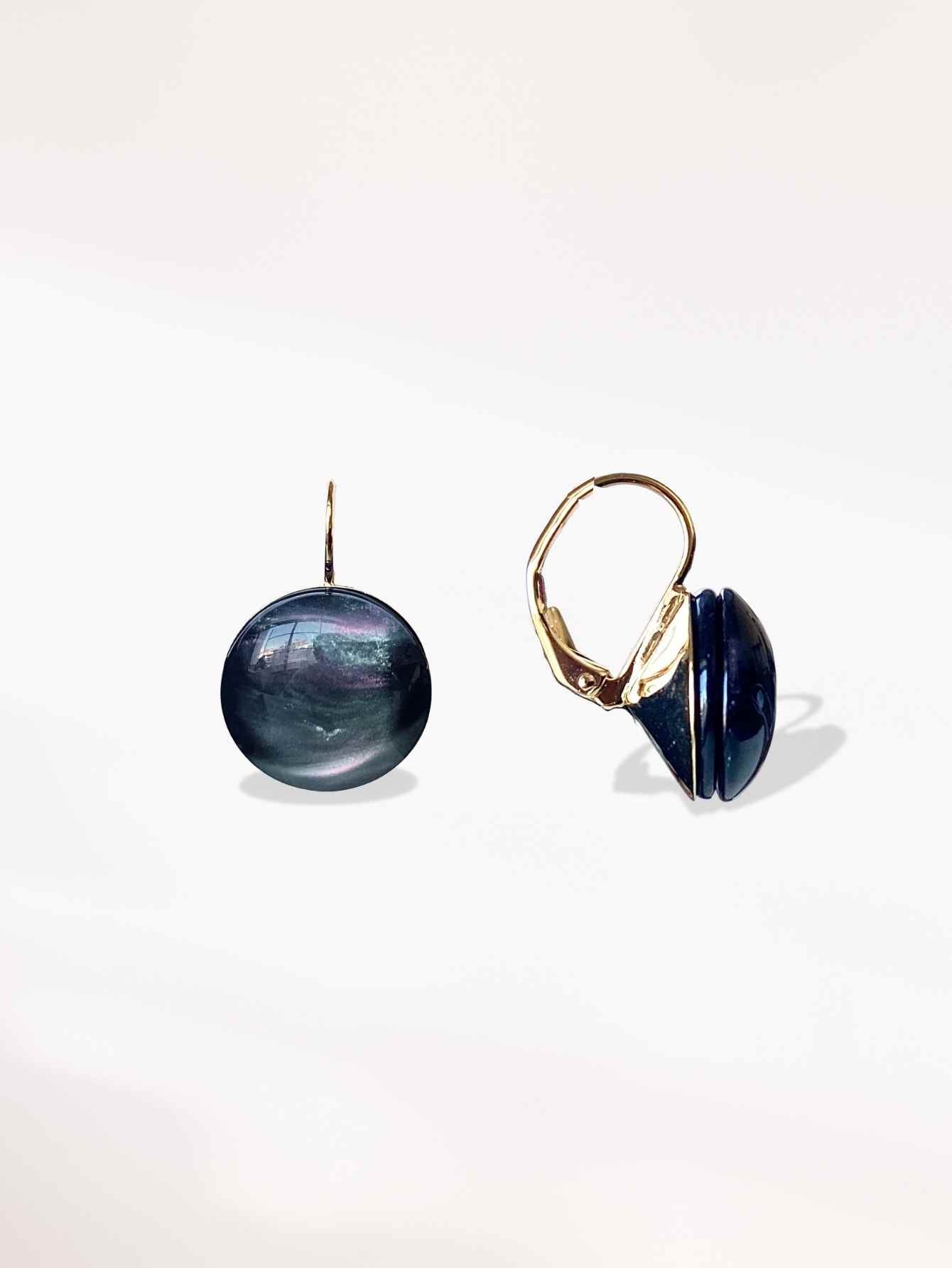Dark Shell Earrings