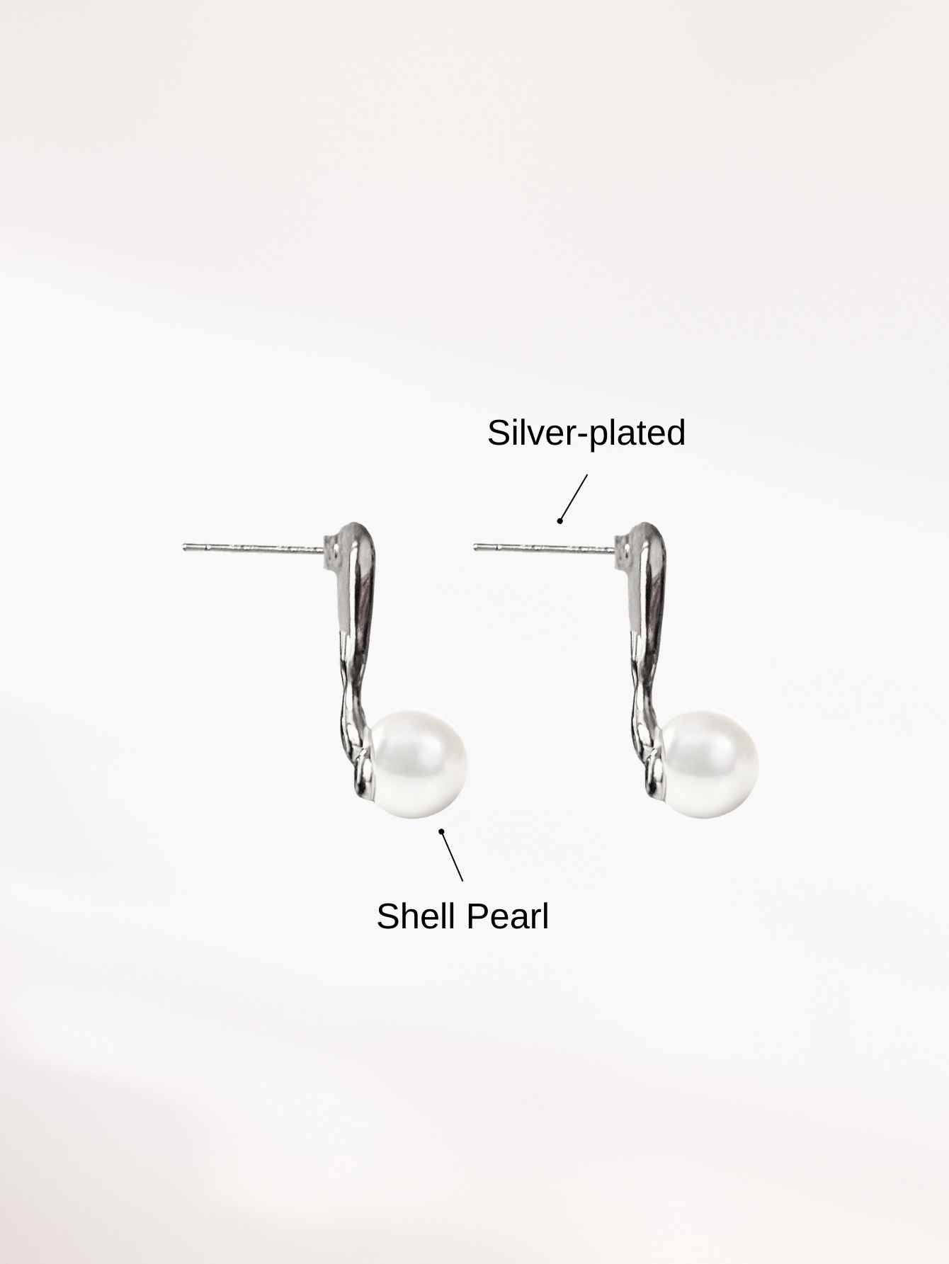 Shell Pearl Earrings