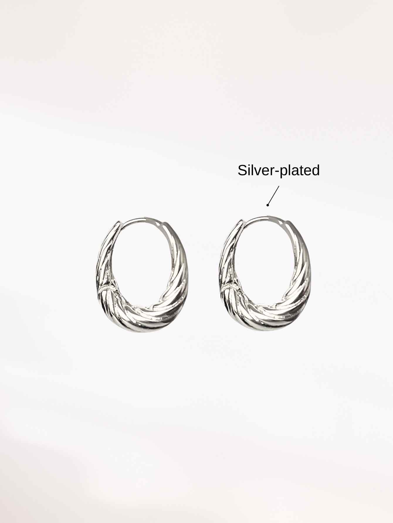 Silver Hoop Earrings