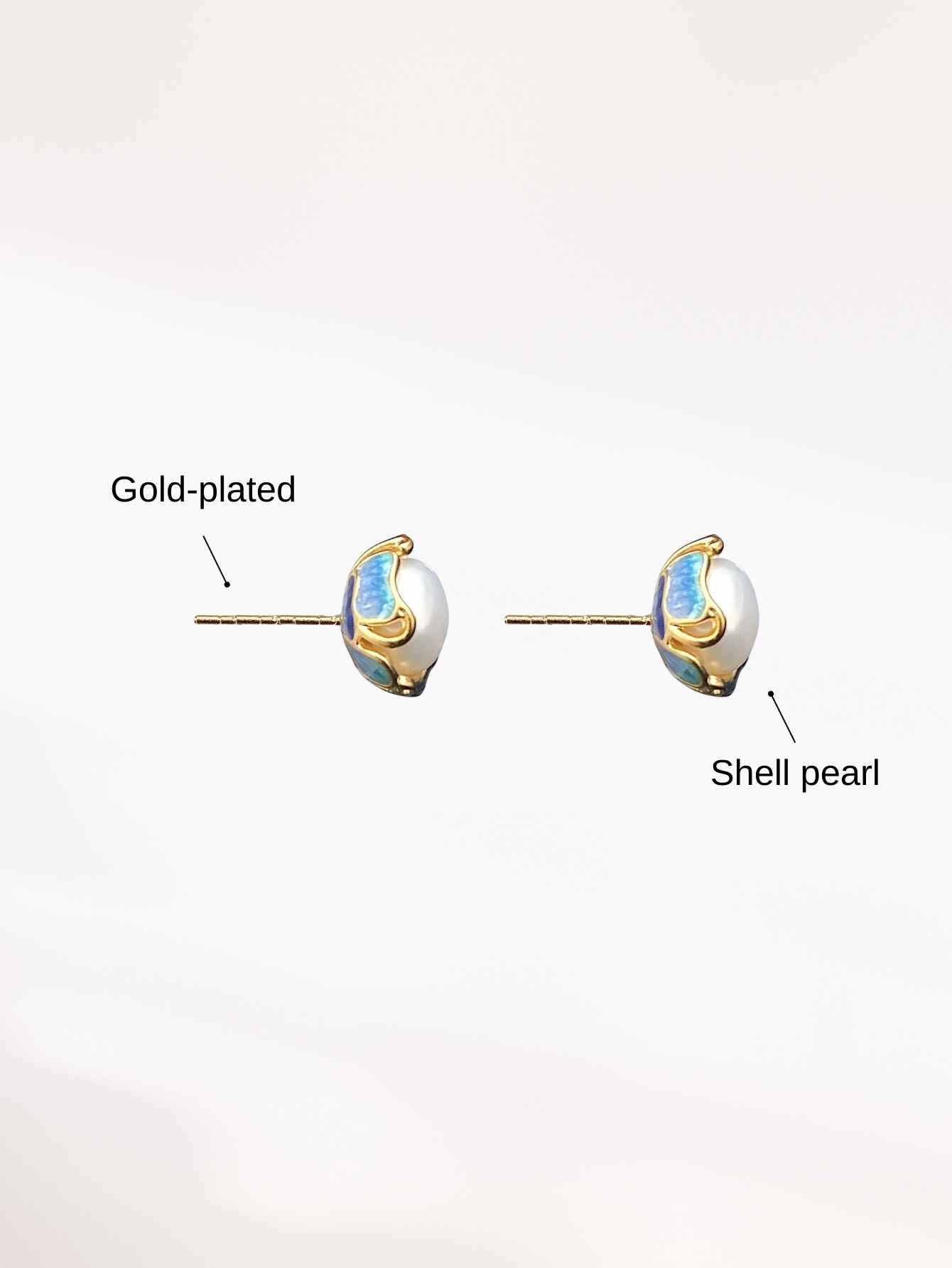 Shell Pearl Earrings