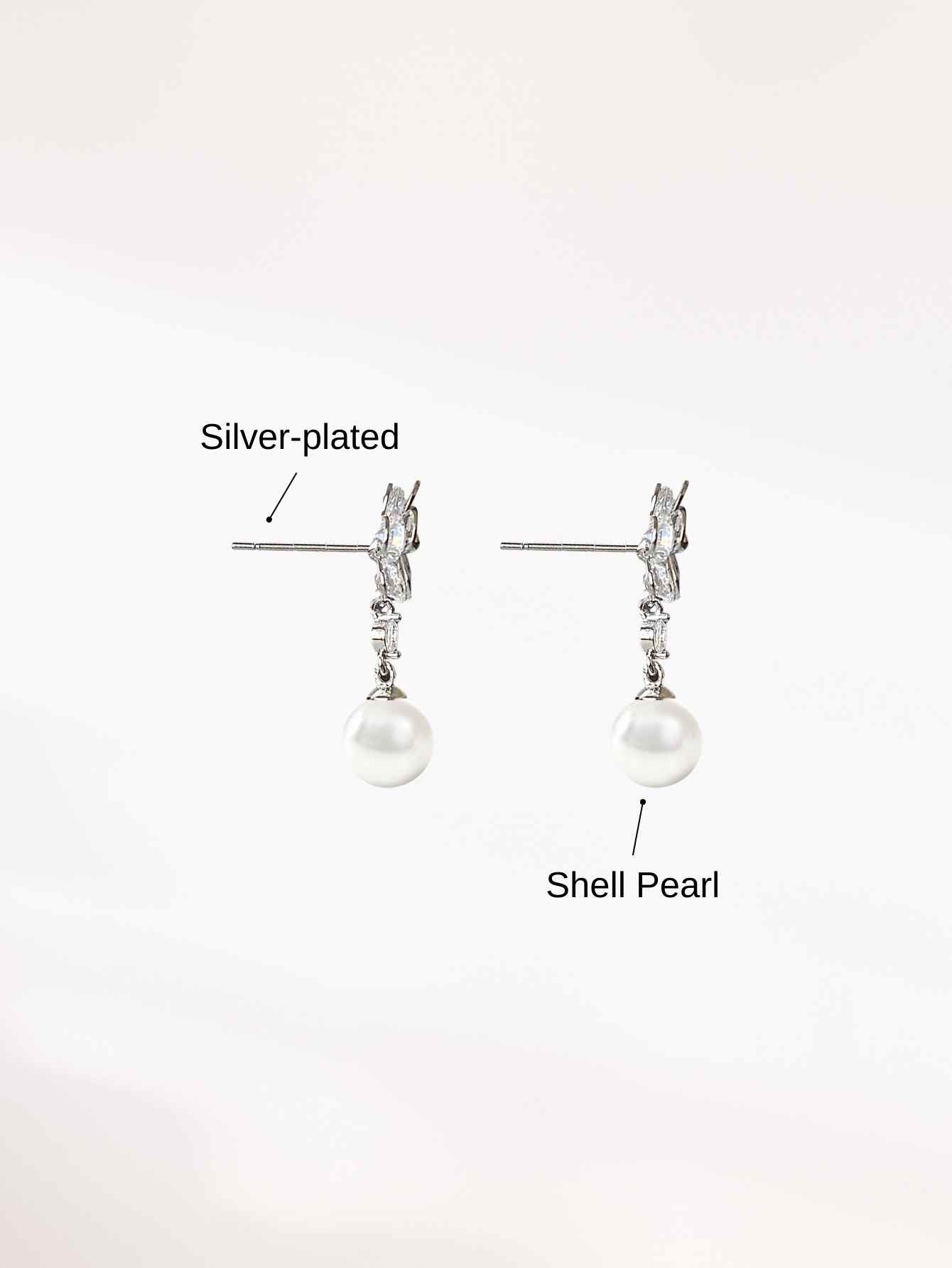 Shell Pearl Earrings