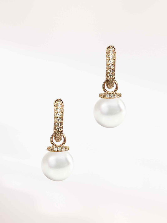 Pearl Hoop Earrings