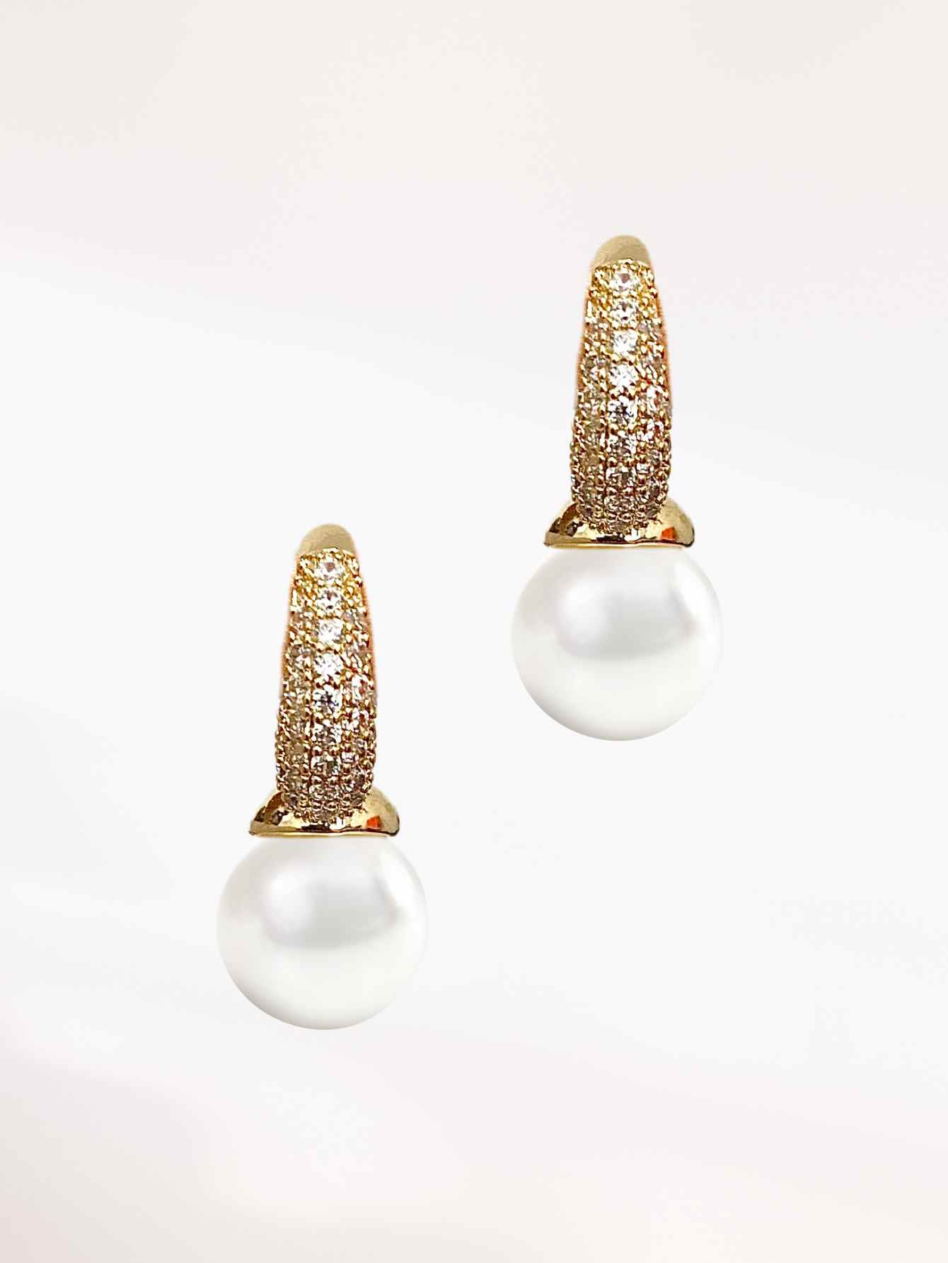 Pearl Hoop Earrings