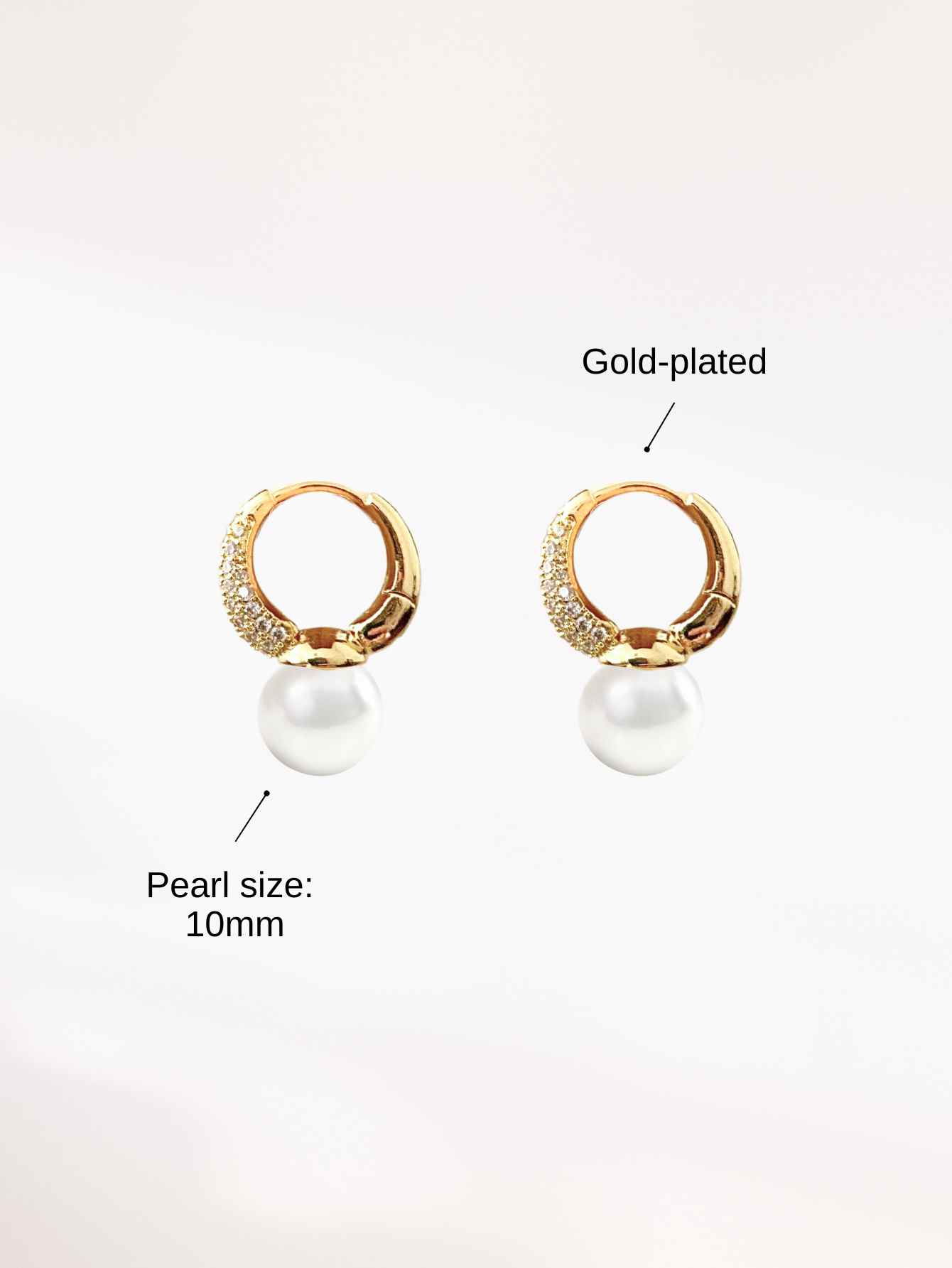 Pearl Hoop Earrings