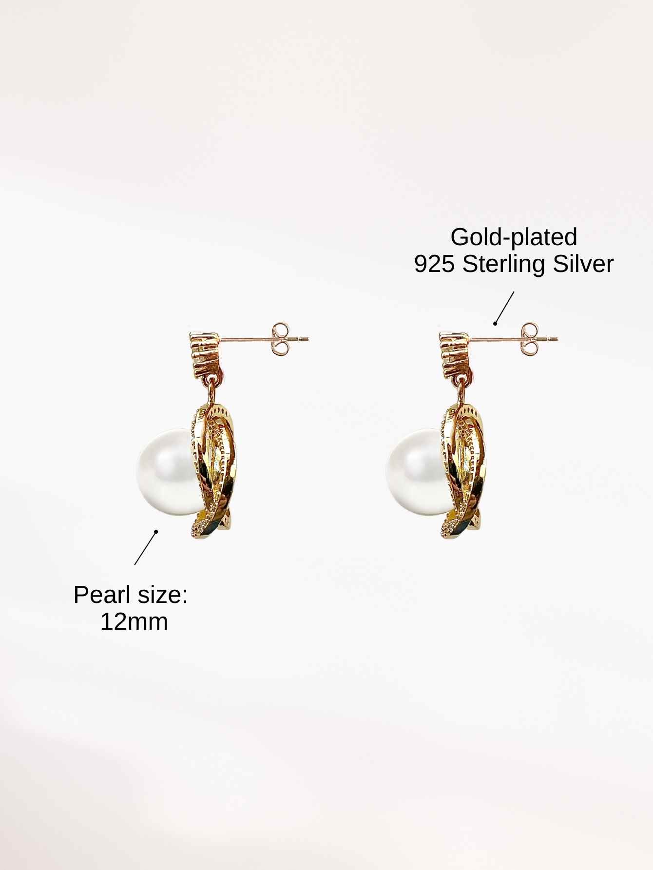 Pearl Earrings (Gold)