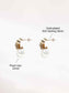 Golden Bloom Pearl Earrings