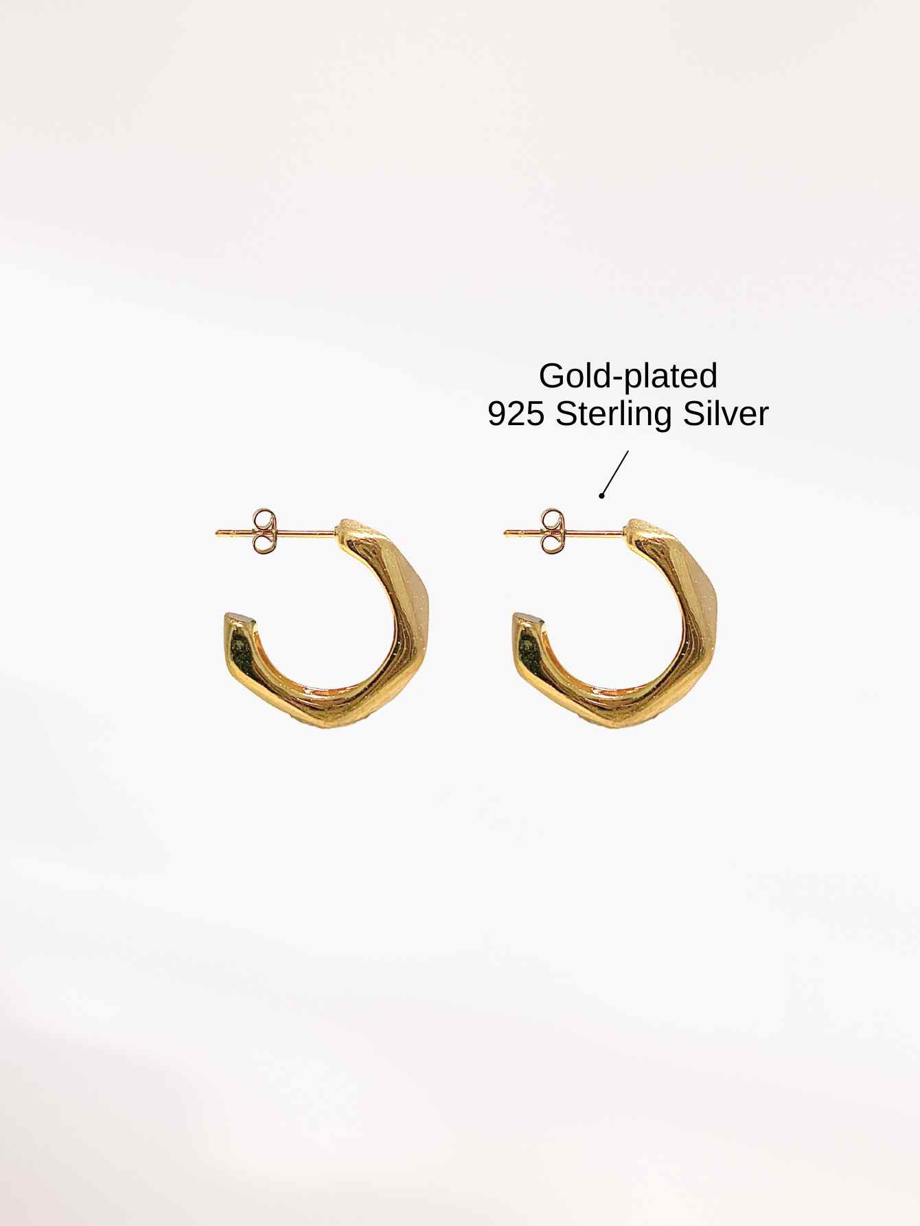 Matte Gold Hoop Earrings