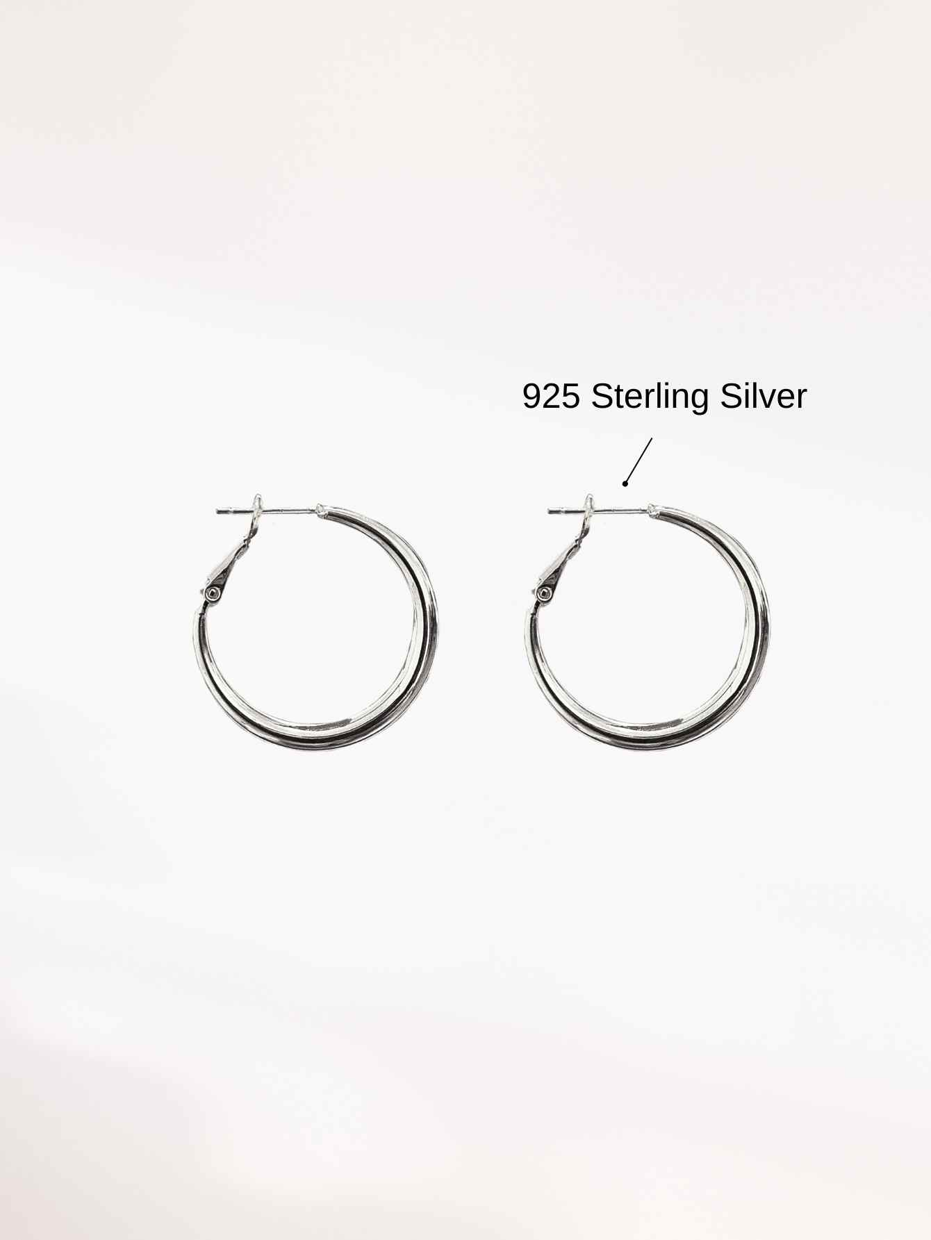 Silver Hoop Earrings