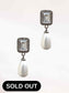 Pearl & Crystal Earrings (Silver)