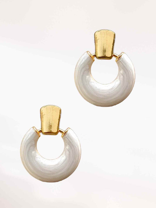 Ivory & Gold Earrings