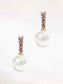 Shell Pearl & Crystal Earrings