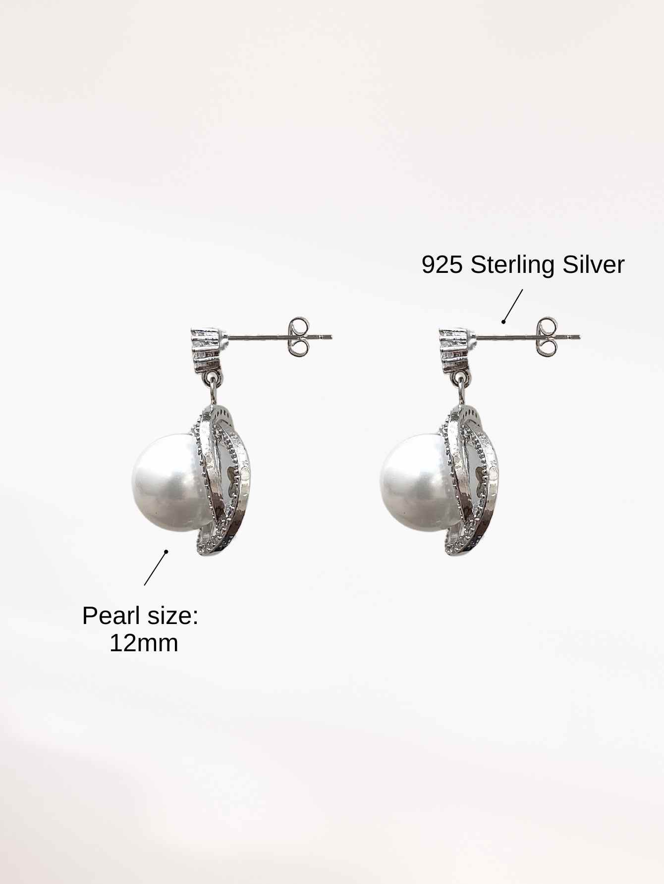 Pearl Earrings (Silver)