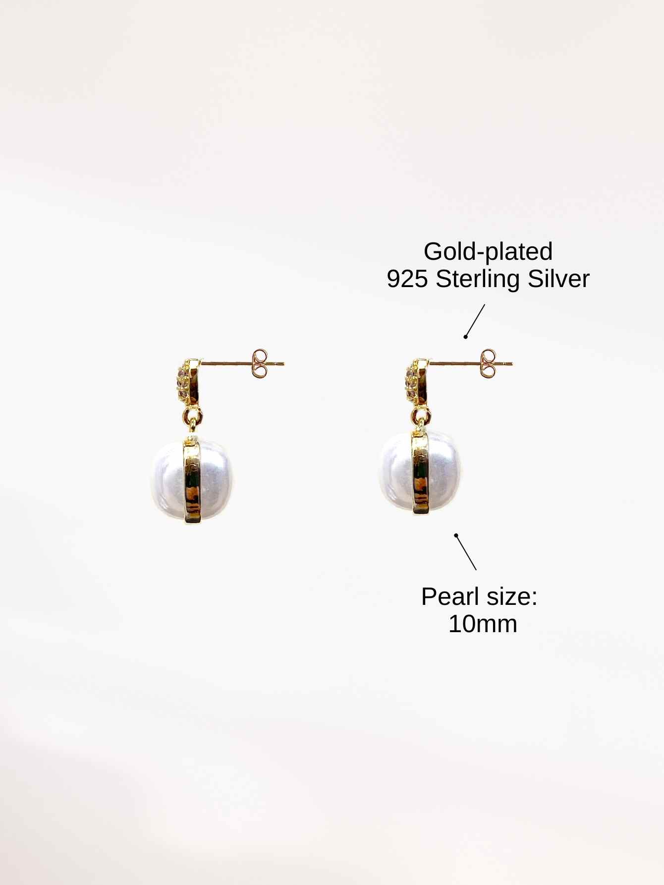 Square Pearl Earrings