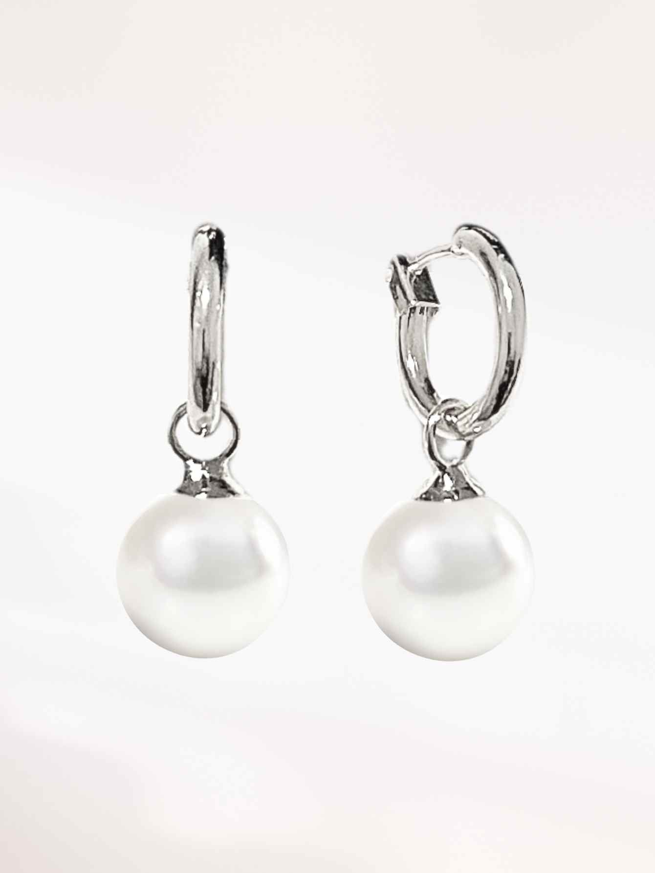 Pearl Hoop Earrings