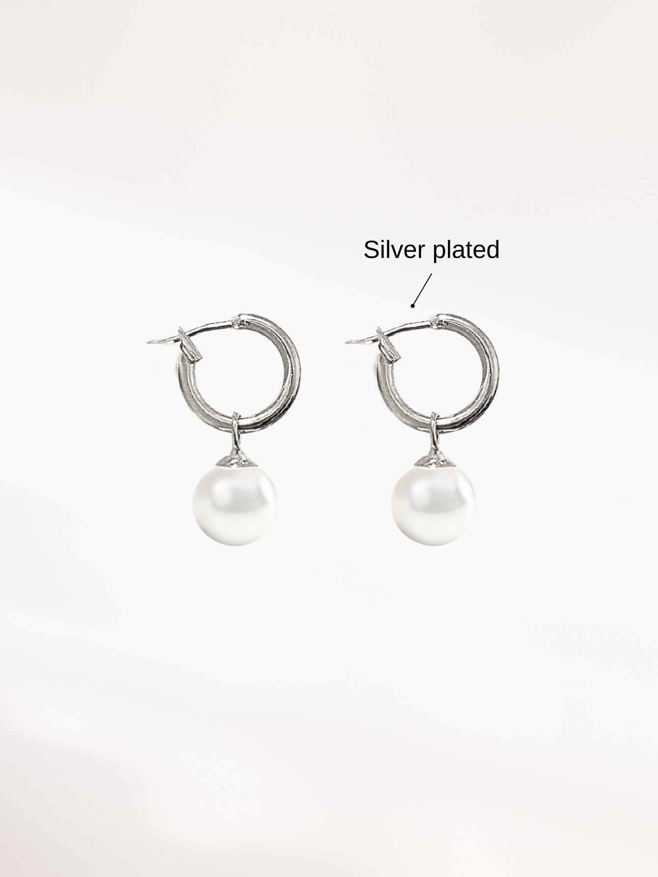 Pearl Hoop Earrings