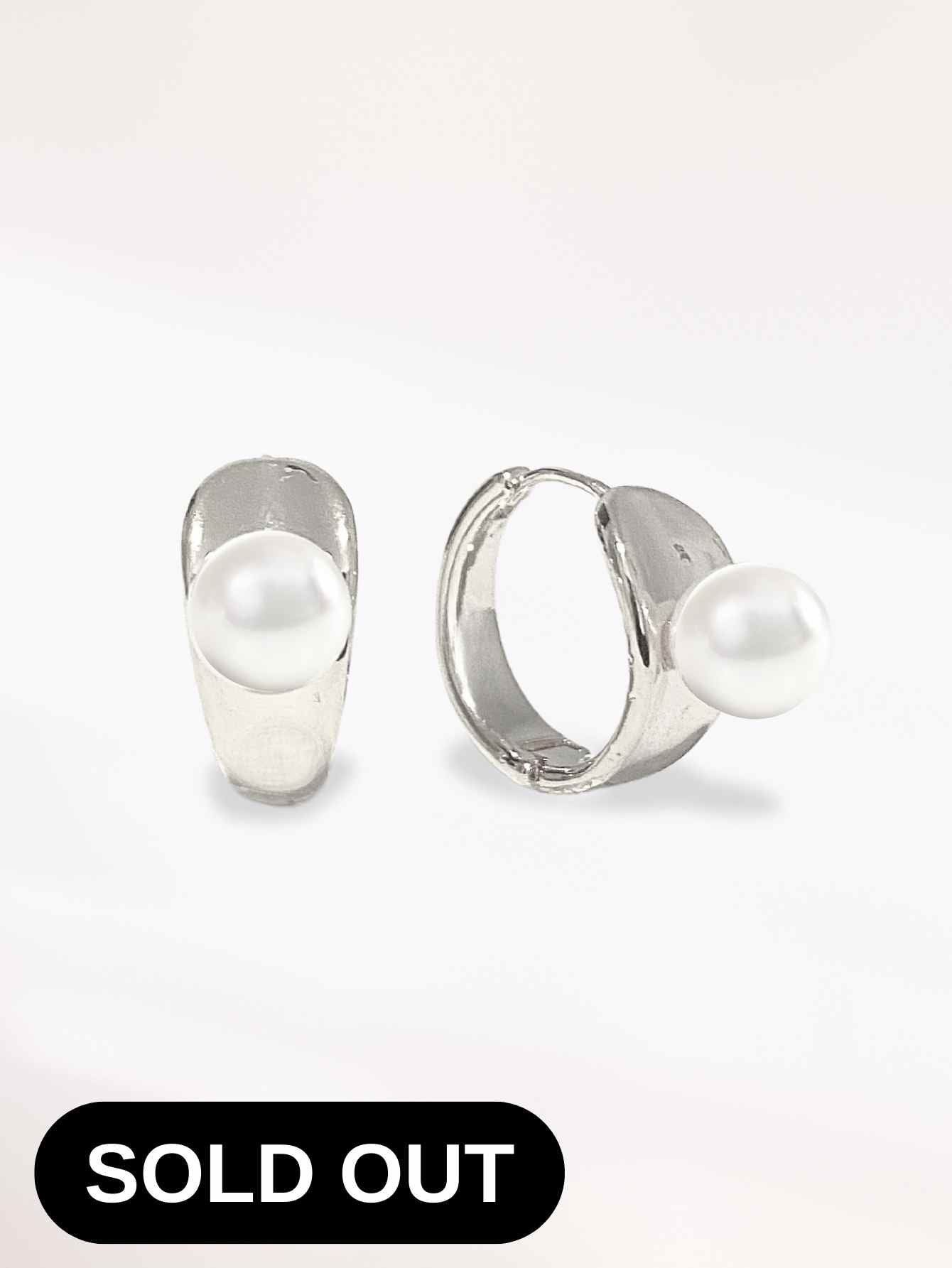 Pearl Hoop Earrings