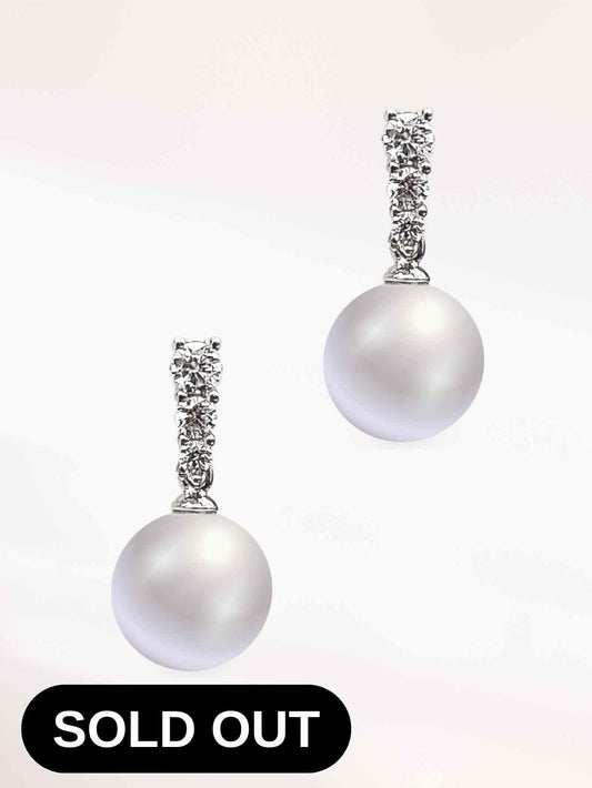 Pearl & Crystal Earrings