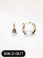 Shell Pearl Hoop Earrings