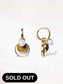 Shell Pearl Hoop Earrings