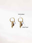 Shell Pearl Hoop Earrings