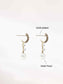 Shell Pearl Hoop Earrings