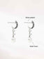 Shell Pearl Hoop Earrings