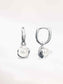 Shell Pearl Hoop Earrings