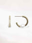 Shell Pearl Hoop Earrings